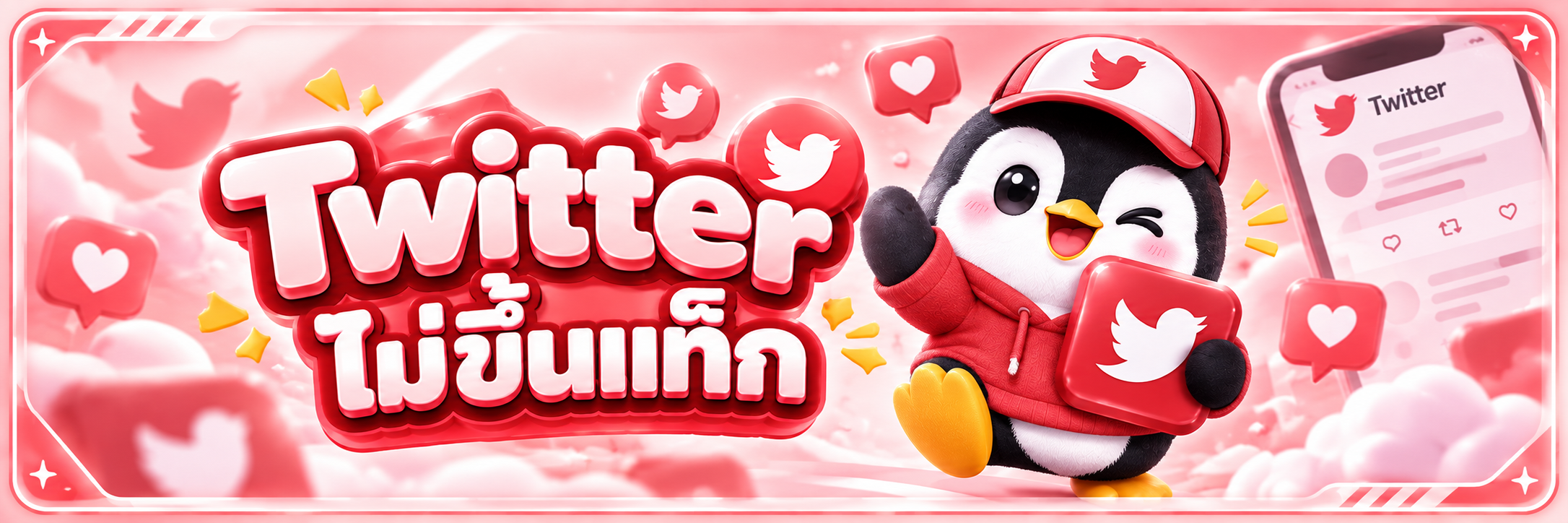 Twitter ไม่ขึ้นแท็ก