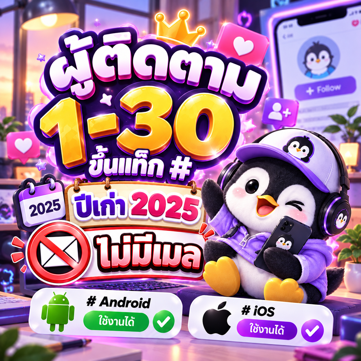 X ขึ้นแท็ก ปี 2025 ไม่มีเมล